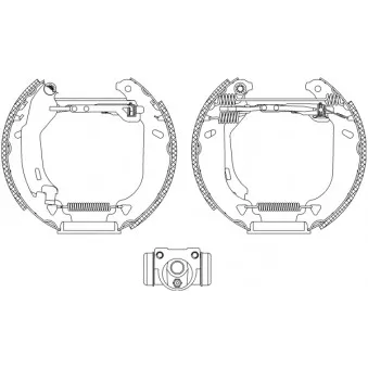 Kit de freins arrière (prémontés) MINTEX OEM 0005890500