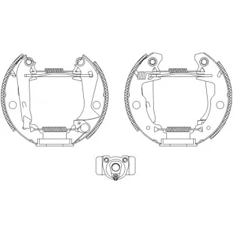 Kit de freins arrière (prémontés) MINTEX OEM 423846