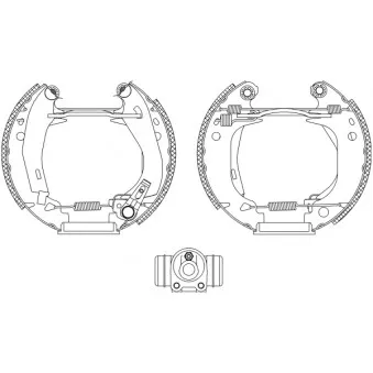 Kit de freins arrière (prémontés) MINTEX OEM 4241J6