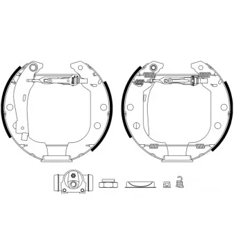Kit de freins arrière (prémontés) MINTEX OEM 4241G6
