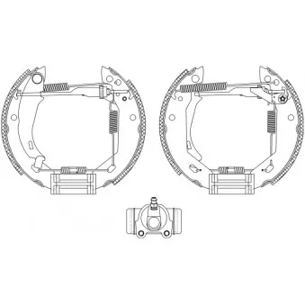 Kit de freins arrière (prémontés) MINTEX OEM 424172