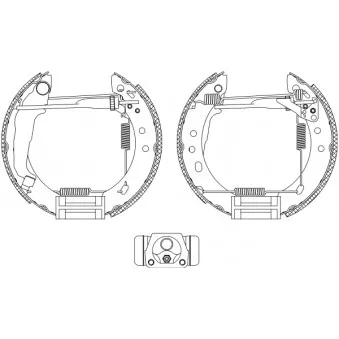 Kit de freins arrière (prémontés) MINTEX OEM 4406099B26