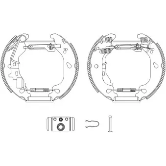 Kit de freins arrière (prémontés) MINTEX OEM 9948373