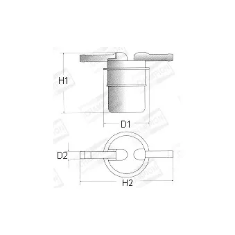 CHAMPION L103/606 - Filtre à carburant