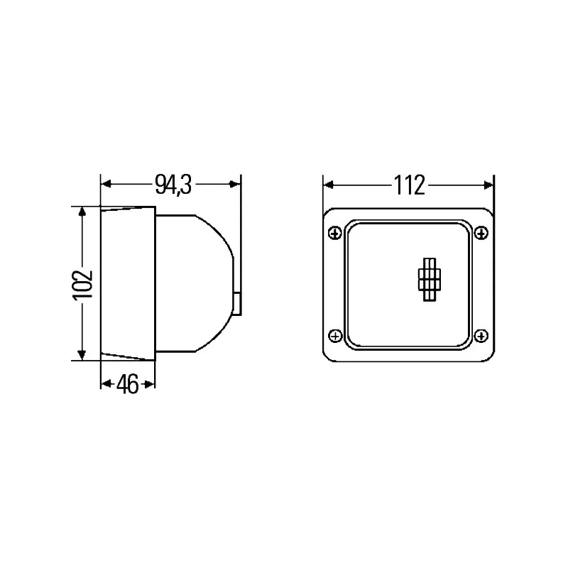 Projecteur de travail HELLA 1GA 007 506-237 - Visuel 1