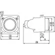 HELLA 1KL 007 834-027 - Optique, projecteur longue portée