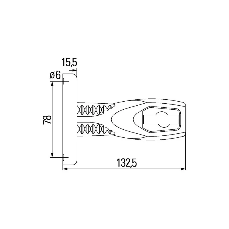 Feu d'encombrement HELLA 2XS 302 240-051 - Visuel 1