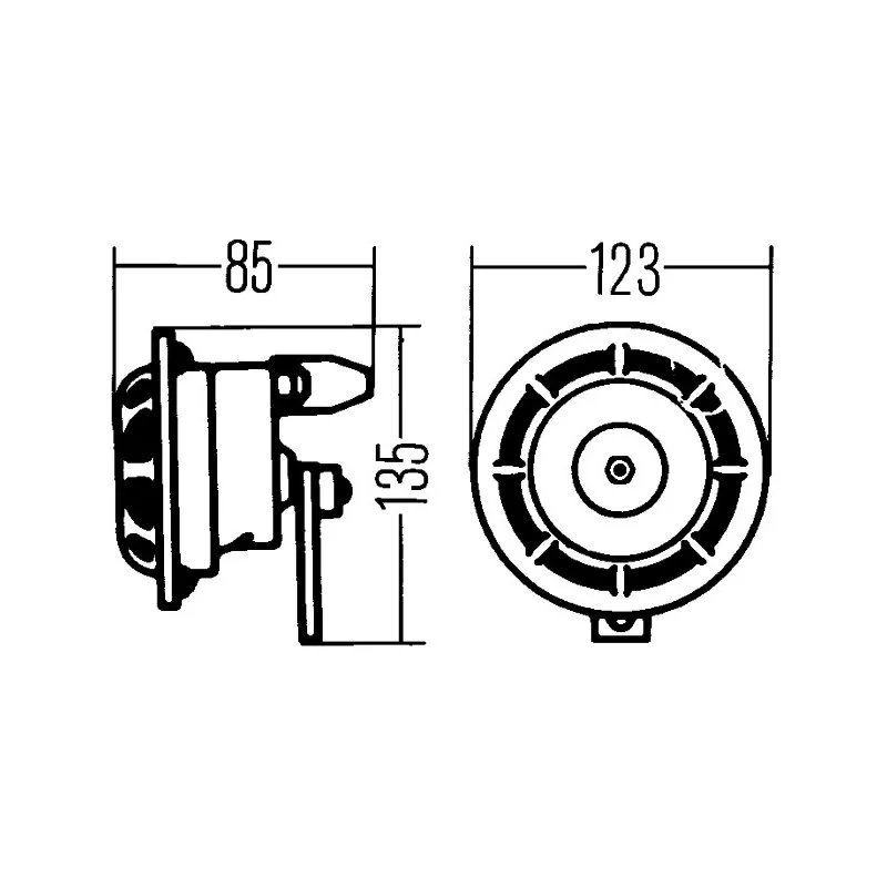 Avertisseur sonore HELLA 3AF 003 399-051 - Visuel 2