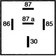 HELLA 4RD 933 332-077 - Relais, courant de travail