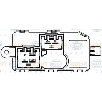 Régulateur, pulseur d'air habitacle HELLA 5HL 351 321-771