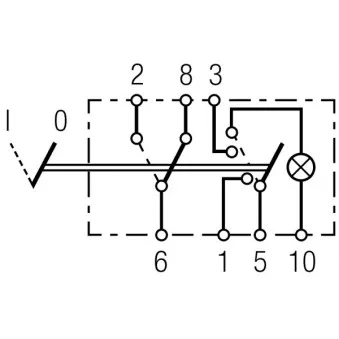 HELLA 6HH 007 832-591 - Interrupteur de signal de détresse