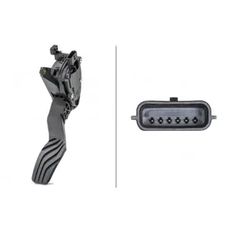Capteur, position d'accelerateur HELLA OEM 180025FA0B