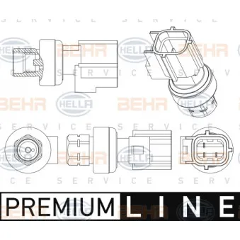 Pressostat, climatisation HELLA 6ZL 351 005-501