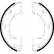 HELLA 8DA 355 050-071 - Jeu de mâchoires de frein, frein de stationnement