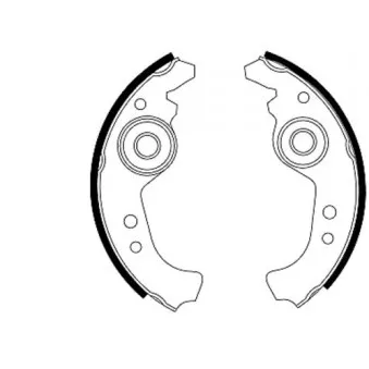 Kit de freins arrière (prémontés) HELLA OEM 5881214