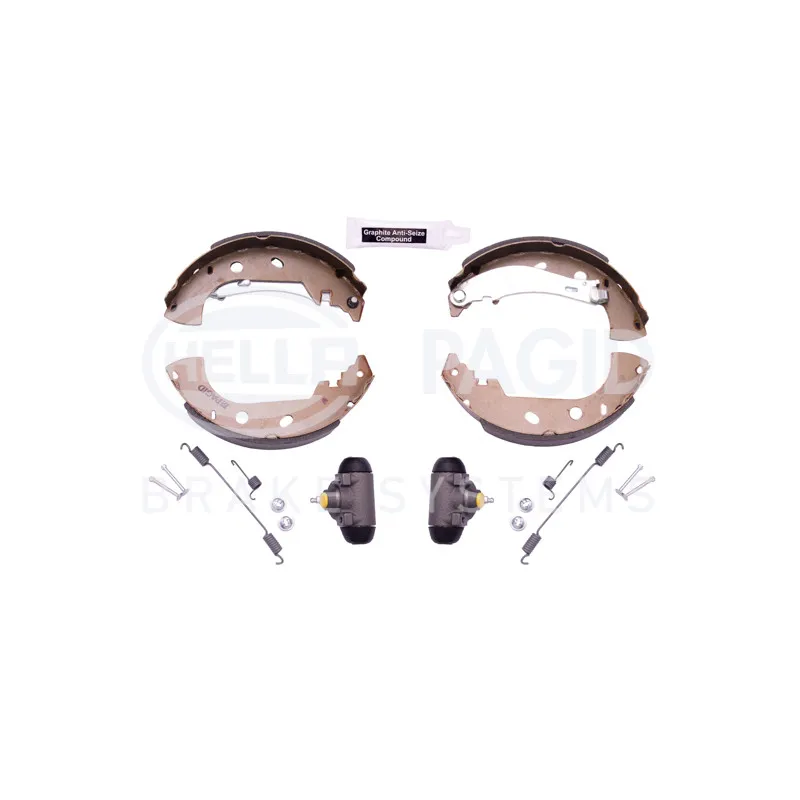 Kit de freins arrière (prémontés) HELLA 8DB 355 003-301 - Visuel 1