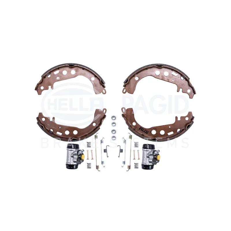 Kit de freins arrière (prémontés) HELLA 8DB 355 003-461 - Visuel 1