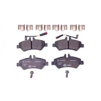 Jeu de 4 plaquettes de frein arrière HELLA OEM A0044206920