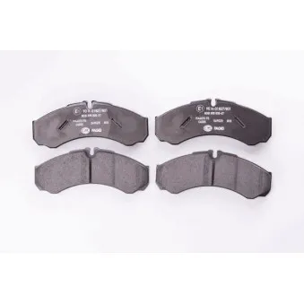 HELLA 8DB 355 005-371 - Jeu de 4 plaquettes de frein avant