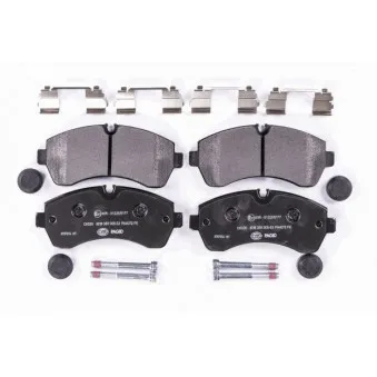 Jeu de 4 plaquettes de frein avant HELLA OEM 0044206820