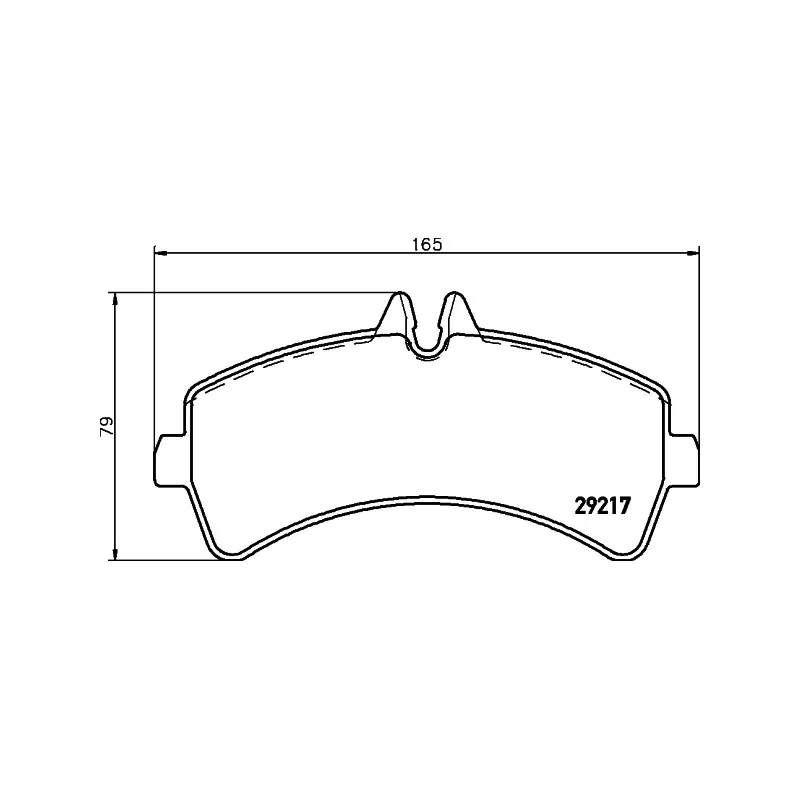 Jeu de 4 plaquettes de frein arrière HELLA 8DB 355 005-541 - Visuel 1