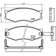 HELLA 8DB 355 005-621 - Jeu de 4 plaquettes de frein avant