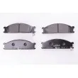 Jeu de 4 plaquettes de frein avant HELLA [8DB 355 005-651]