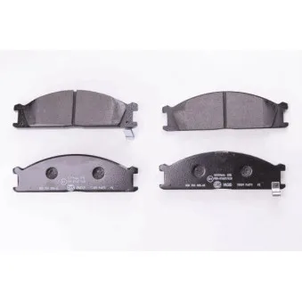 Jeu de 4 plaquettes de frein avant HELLA OEM AY040NS827