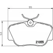 HELLA 8DB 355 006-181 - Jeu de 4 plaquettes de frein avant