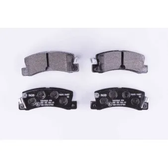 Jeu de 4 plaquettes de frein arrière HELLA OEM 04466yzzc5