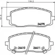 HELLA 8DB 355 006-571 - Jeu de 4 plaquettes de frein avant