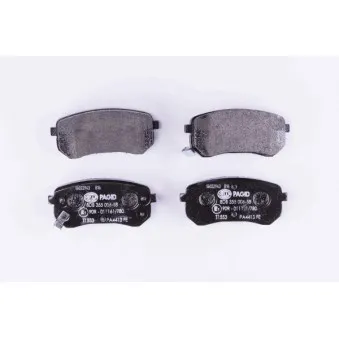 Jeu de 4 plaquettes de frein arrière HELLA OEM 583020XA00