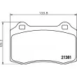 HELLA 8DB 355 006-591 - Jeu de 4 plaquettes de frein avant