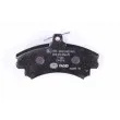 HELLA 8DB 355 006-701 - Jeu de 4 plaquettes de frein avant