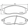 HELLA 8DB 355 006-731 - Jeu de 4 plaquettes de frein avant