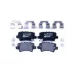 HELLA 8DB 355 006-751 - Jeu de 4 plaquettes de frein arrière