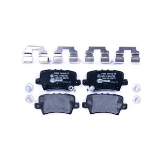 Jeu de 4 plaquettes de frein arrière HELLA OEM 43022SMGE02