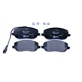HELLA 8DB 355 006-761 - Jeu de 4 plaquettes de frein avant