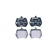 Jeu de 4 plaquettes de frein avant HELLA [8DB 355 007-081]
