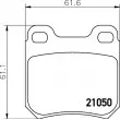 HELLA 8DB 355 007-381 - Jeu de 4 plaquettes de frein arrière