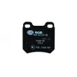 HELLA 8DB 355 007-381 - Jeu de 4 plaquettes de frein arrière