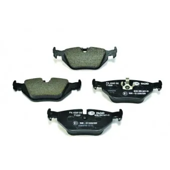 Jeu de 4 plaquettes de frein arrière HELLA OEM 34211161456