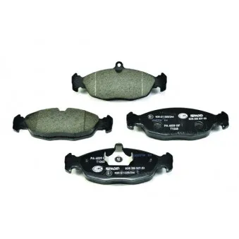 Jeu de 4 plaquettes de frein avant HELLA OEM JLM21344