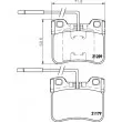 HELLA 8DB 355 007-811 - Jeu de 4 plaquettes de frein avant