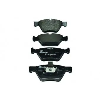 Jeu de 4 plaquettes de frein avant HELLA OEM 5139218AB