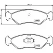 HELLA 8DB 355 008-051 - Jeu de 4 plaquettes de frein avant