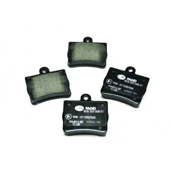 Jeu de 4 plaquettes de frein arrière HELLA OEM A0024205120