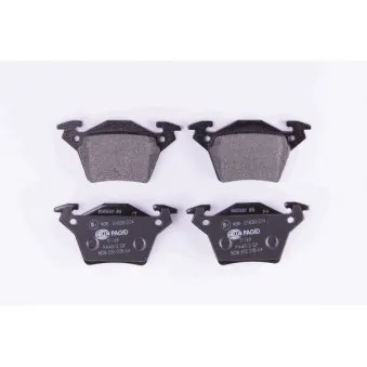 Jeu de 4 plaquettes de frein arrière HELLA OEM 0034200220