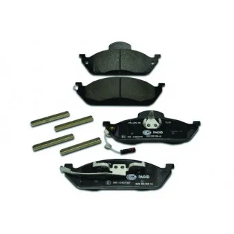 Jeu de 4 plaquettes de frein avant HELLA OEM A1634200320