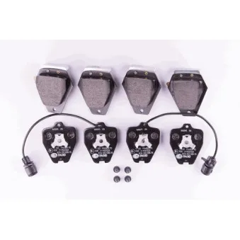 Jeu de 4 plaquettes de frein avant HELLA OEM 4D0698151C